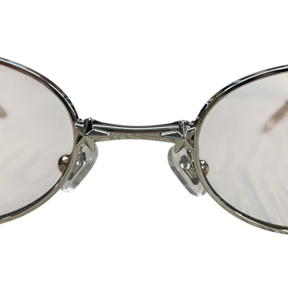 GENTLE MONSTER Metal PICO Sunglasses Silver, Brown Silver Hardware JU224
