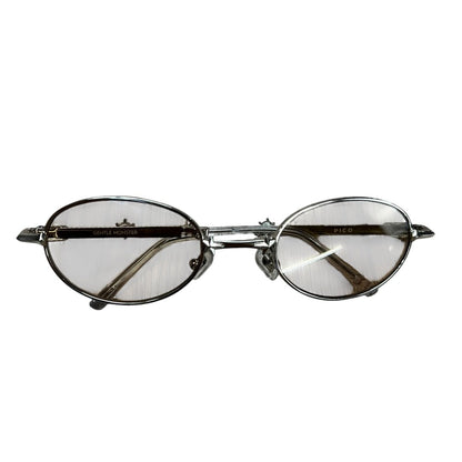 GENTLE MONSTER Metal PICO Sunglasses Silver, Brown Silver Hardware JU224