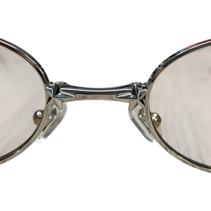 GENTLE MONSTER Metal Pico Sunglasses Silver / Brown Tint Silver Hardware JU223
