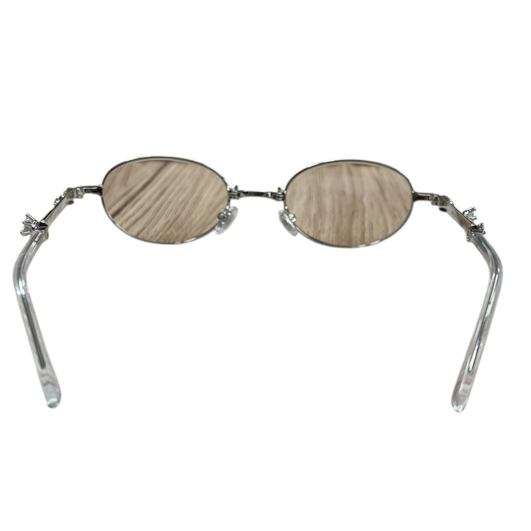 GENTLE MONSTER Metal Pico Sunglasses Silver / Brown Tint Silver Hardware JU223