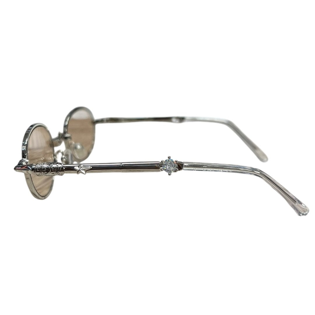 GENTLE MONSTER Metal Pico Sunglasses Silver / Brown Tint Silver Hardware JU223
