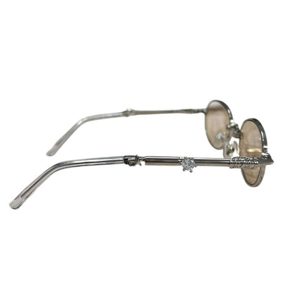 GENTLE MONSTER Metal Pico Sunglasses Silver / Brown Tint Silver Hardware JU223