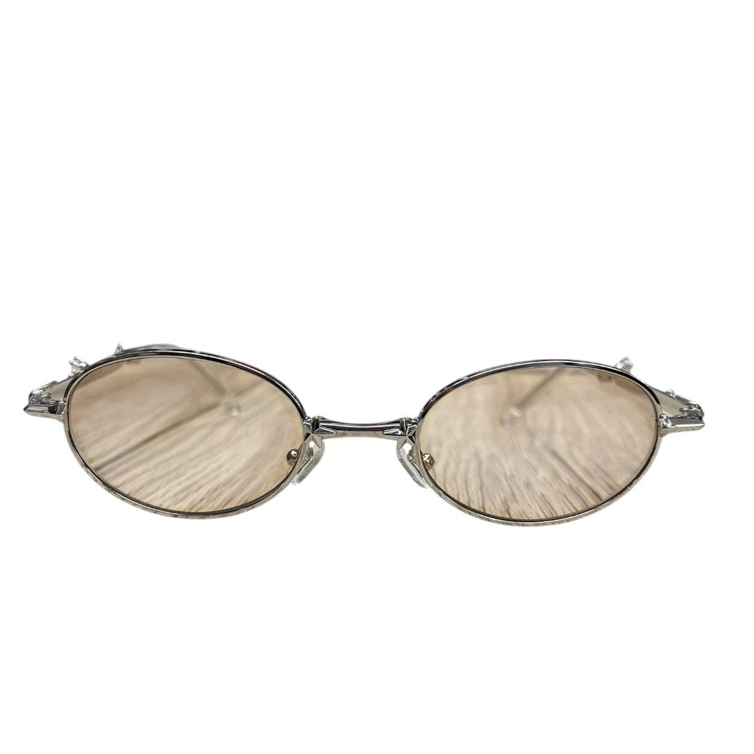 GENTLE MONSTER Metal Pico Sunglasses Silver / Brown Tint Silver Hardware JU223