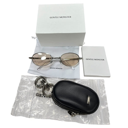GENTLE MONSTER Metal Pico Sunglasses Silver / Brown Tint Silver Hardware JU223