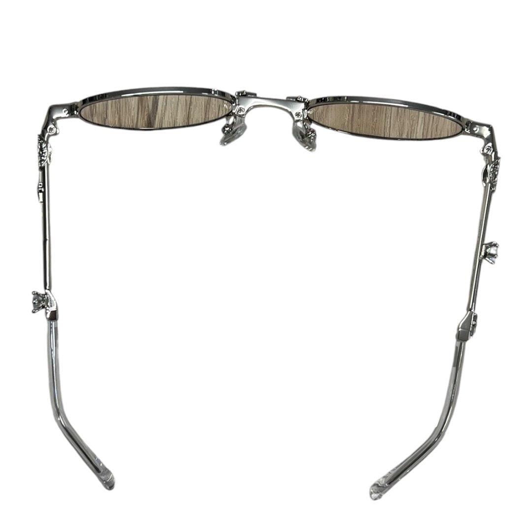 GENTLE MONSTER Metal Pico Sunglasses Silver / Brown Tint Silver Hardware JU223