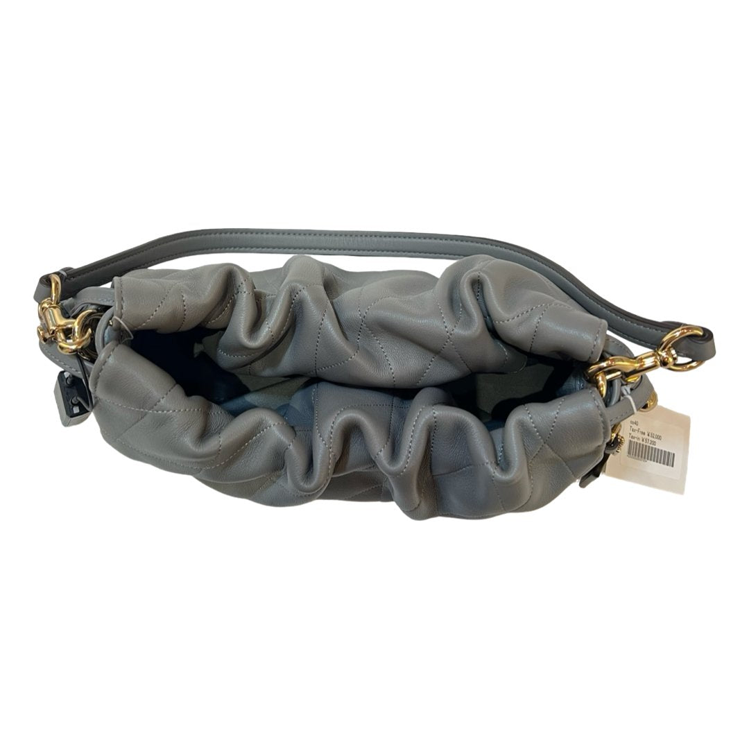 coach Leather Soft Tabby Shoulder Bag Grey Gold Hardware co40