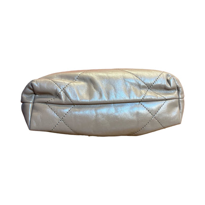 CHANEL Calfskin Chanel 22 Shoulder Bag Beige Gold Hardware Ch2278