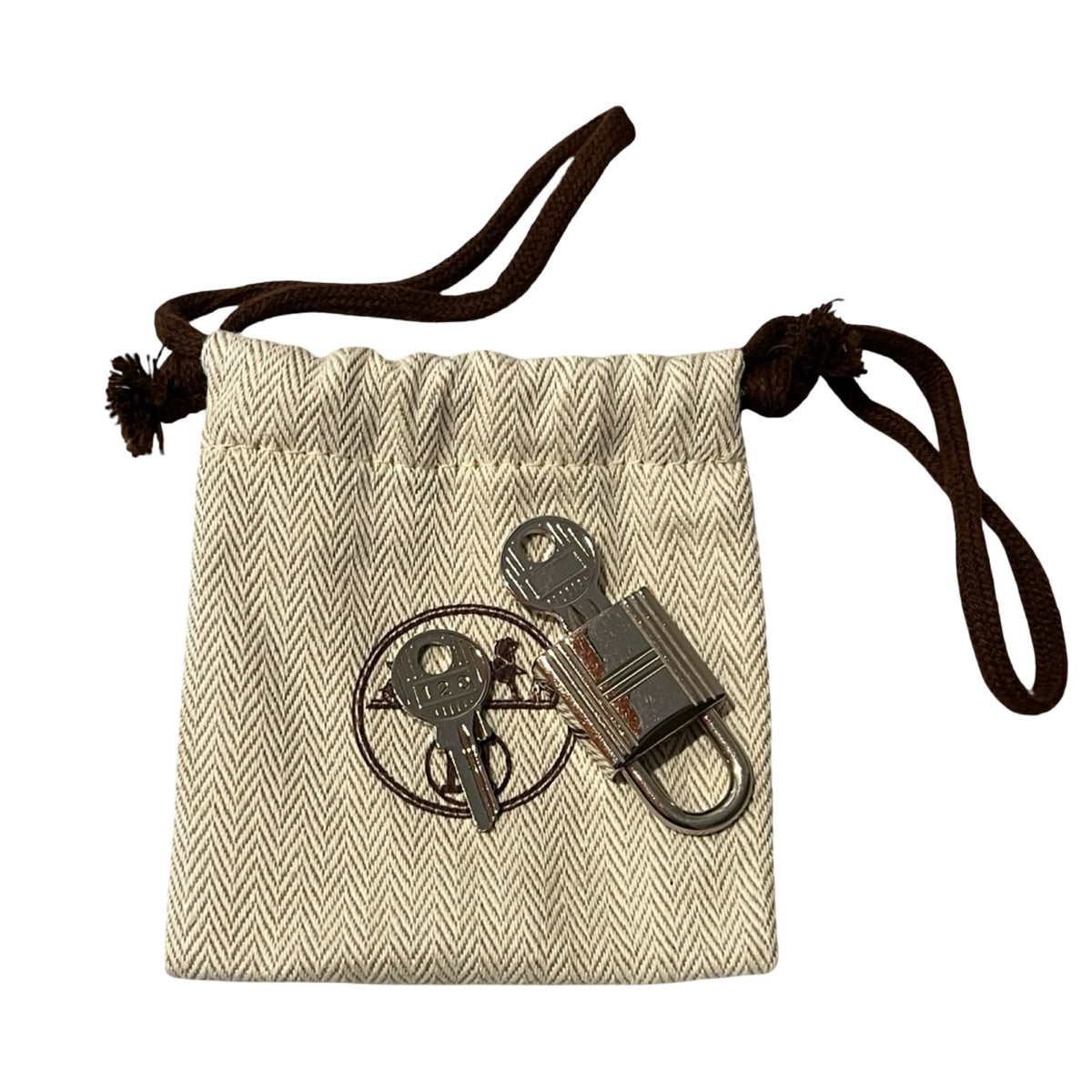 HERMÈS Clemence Picotin Lock Bucket Bag Taupe Silver Hardware He490