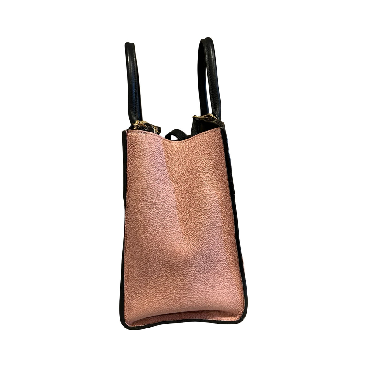 LOUIS Taurillon Leather Maremmene Tote Black and Pink Gold Hardware Lo2382