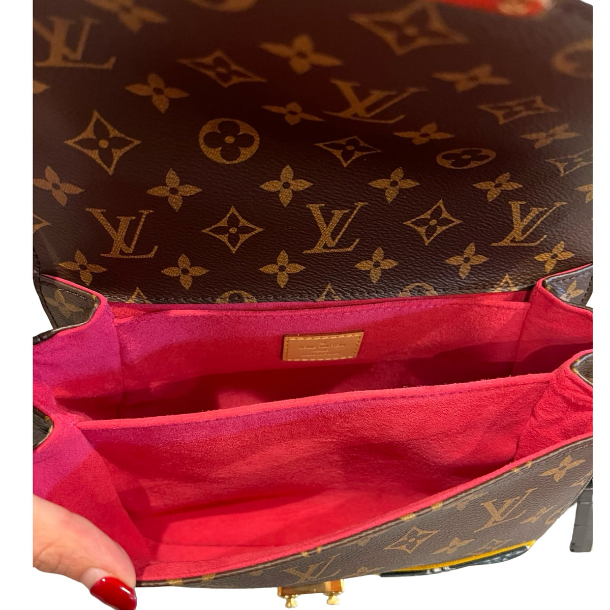Louis Vuitton Monogram Canvas Pochette Métis Satchel/Shoulder Bag Brown, Multicolored Gold Hardware Lo2387