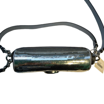 COACH Sequin Swinger 20 Shoulder Bag Silver Silver Hardware Co60