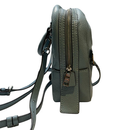 COACH Pebbled Leather Mini Backpack Backpack Light Blue Silver Hardware Co65