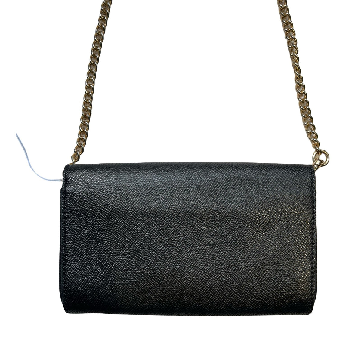 COACH Crossgrain Wallet On Chain Mini Shoulder Bag Black Gold Hardware Co61