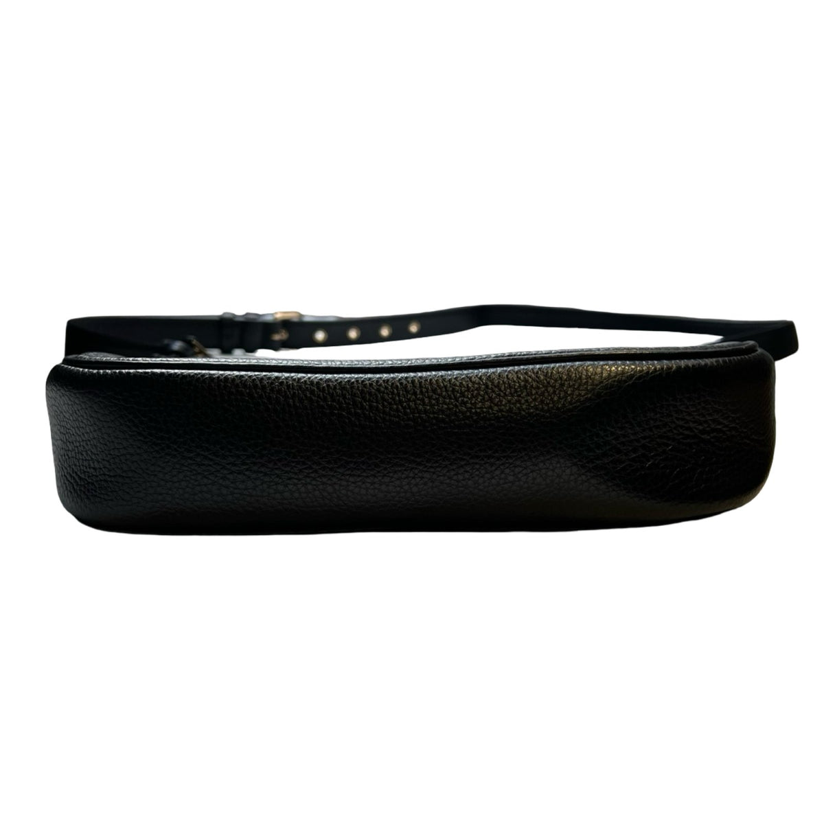 COACH Pebbled Leather Pebbled Leather Shoulder Bag Shoulder Bag Black Gold Hardware Co87