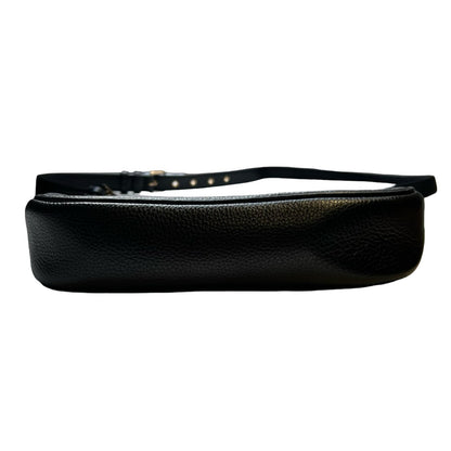 COACH Pebbled Leather Pebbled Leather Shoulder Bag Shoulder Bag Black Gold Hardware Co87
