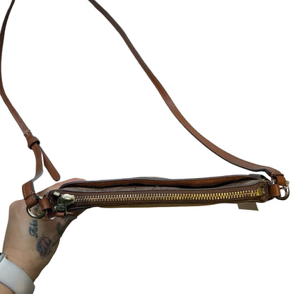 COACH Signature Coated Canvas Signature PVC File Crossbody Bag Crossbody Bag Brown Gold Hardware Co53