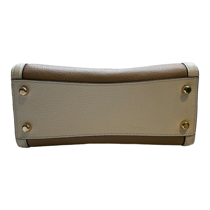 COACH Leather Willis Top Handle Handbag Tan, Beige, Brown Gold Hardware Co44