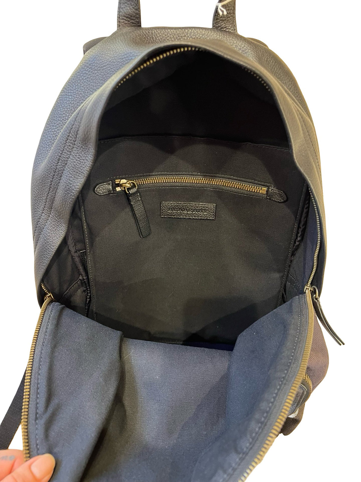 BURBERRY Leather, Canvas Backpack Backpack Black, Brown, Red, Beige Gold Hardware BU1233