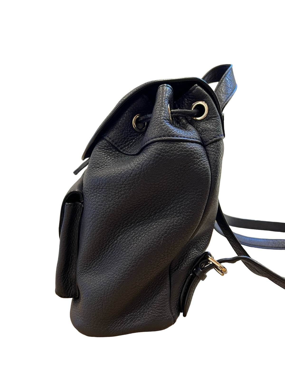 COACH Leather West Backpack Backpack Dark Blue Gold Hardware CO58