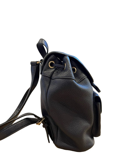 COACH Leather West Backpack Backpack Dark Blue Gold Hardware CO58