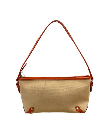 BURBERRY Canvas / Leather Blue Label Mini Shoulder Bag Shoulder Bag Beige, Orange Silver Hardware BU1232