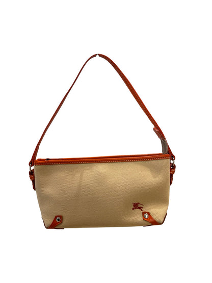 BURBERRY Canvas / Leather Blue Label Mini Shoulder Bag Shoulder Bag Beige, Orange Silver Hardware BU1232