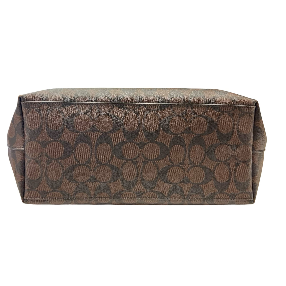 COACH Coated Canvas City Tote Tote Dark Brown, Black Gold Hardware Co92