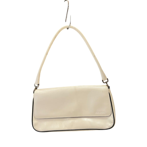 PRADA Leather Shoulder Bag Shoulder Bag White Silver Hardware PR220