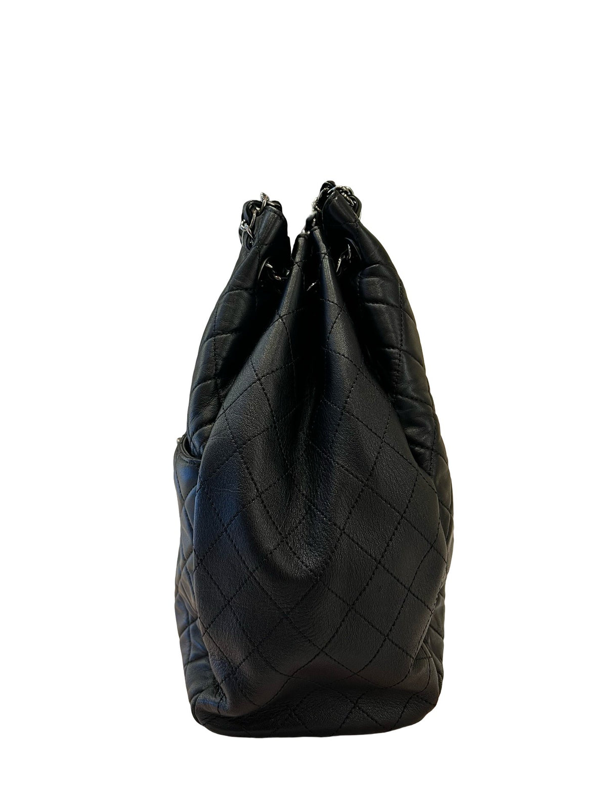 CHANEL Lambskin Quilted Backpack Backpack Black Silver Hardware TM1