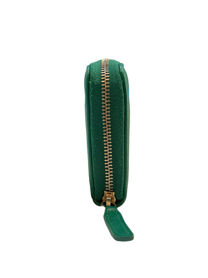 CHANEL Lambskin Chanel 19 Long Zipped Wallet Wallet Green Gold Hardware Ch2298