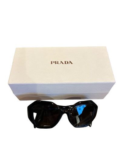 NJ Acetate SPR 16W-F Black (frame), Gradient Brown (lenses) Silver-tone Hardware Nj181