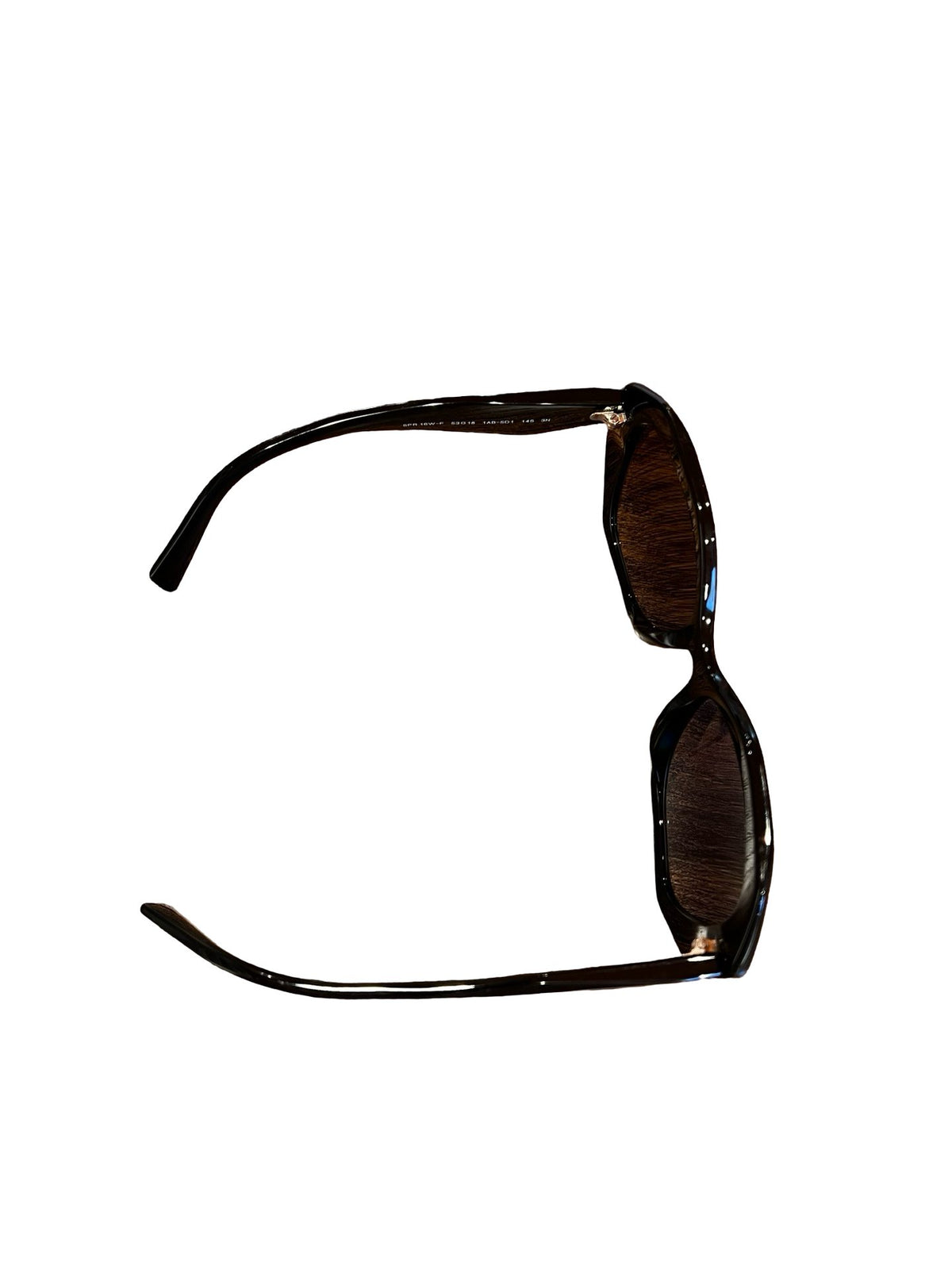 NJ Acetate SPR 16W-F Black (frame), Gradient Brown (lenses) Silver-tone Hardware Nj181