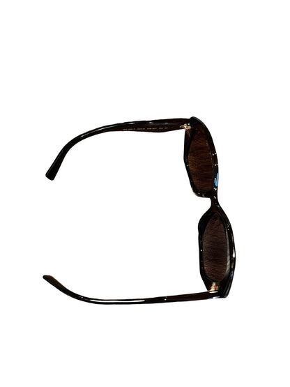 NJ Acetate SPR 16W-F Black (frame), Gradient Brown (lenses) Silver-tone Hardware Nj181