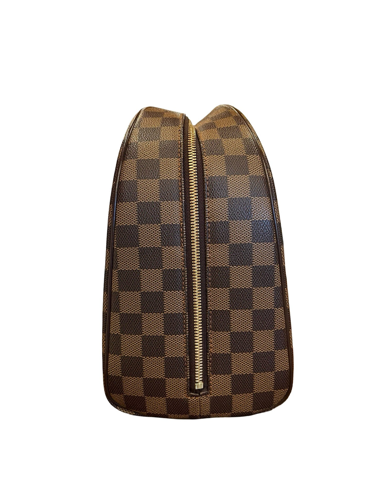 NJ Damier Ebene Nolita Handbag Brown Gold Hardware Nj191