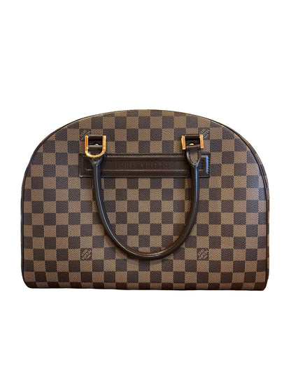 NJ Damier Ebene Nolita Handbag Brown Gold Hardware Nj191