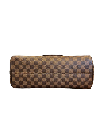 NJ Damier Ebene Nolita Handbag Brown Gold Hardware Nj191