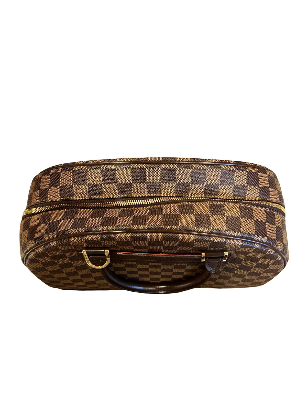 NJ Damier Ebene Nolita Handbag Brown Gold Hardware Nj191