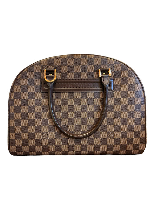NJ Damier Ebene Nolita Handbag Brown Gold Hardware Nj191