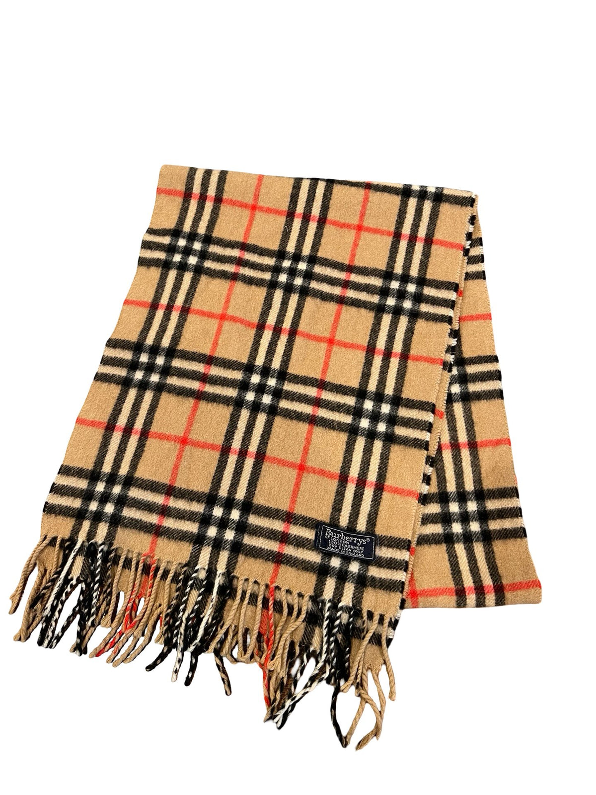 NJ Cashmere Classic Check Cashmere Scarf Beige, Black, Red, White Nj185
