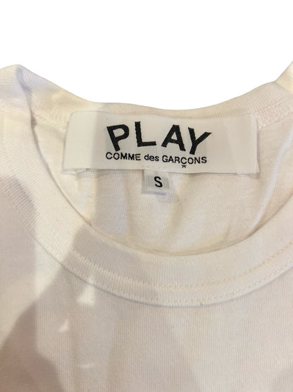 NJ Cotton PLAY Heart Logo T-Shirt White Nj183