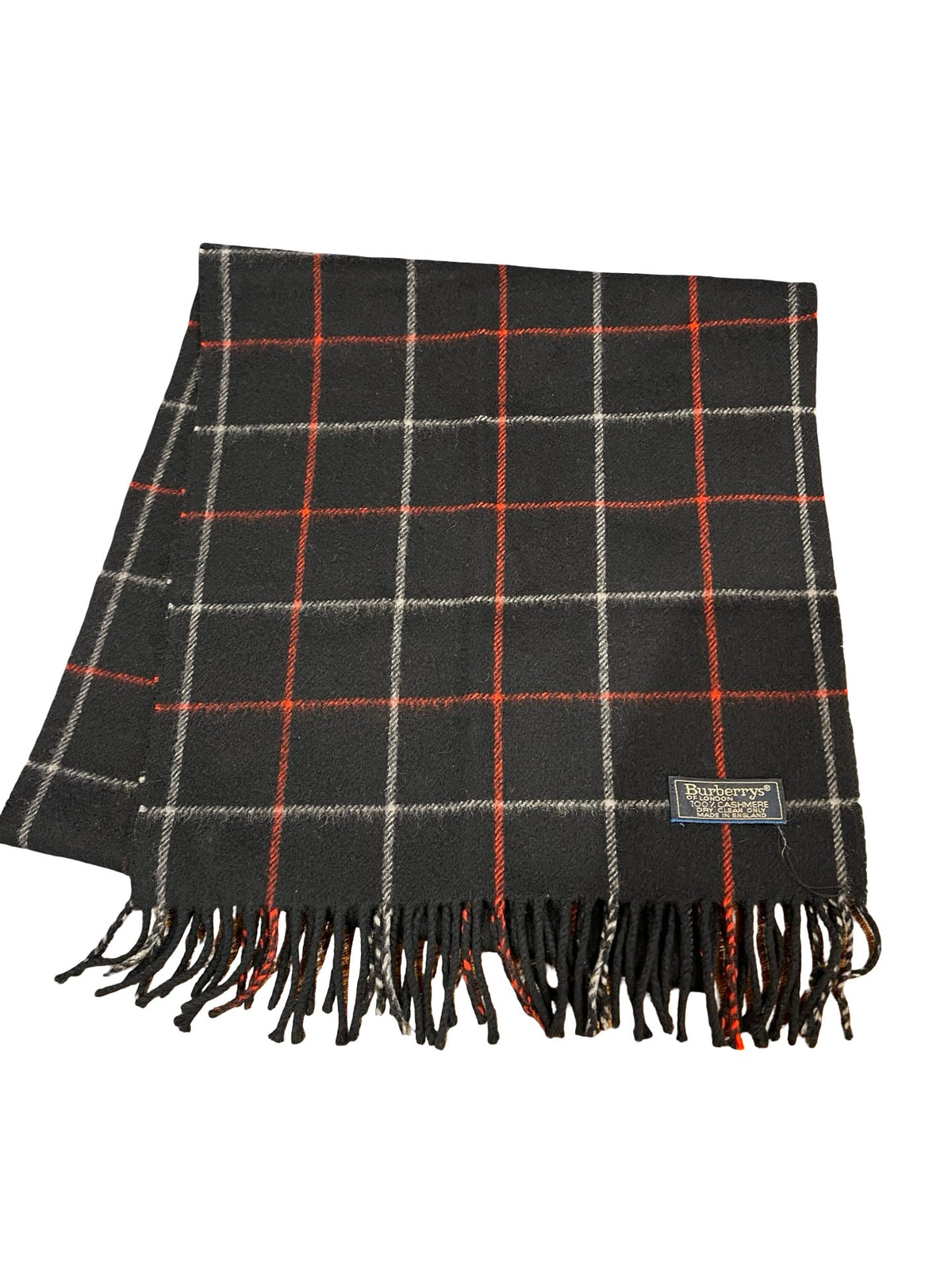NJ Wool Plaid Scarf Scarf Black, Red, White Nj186