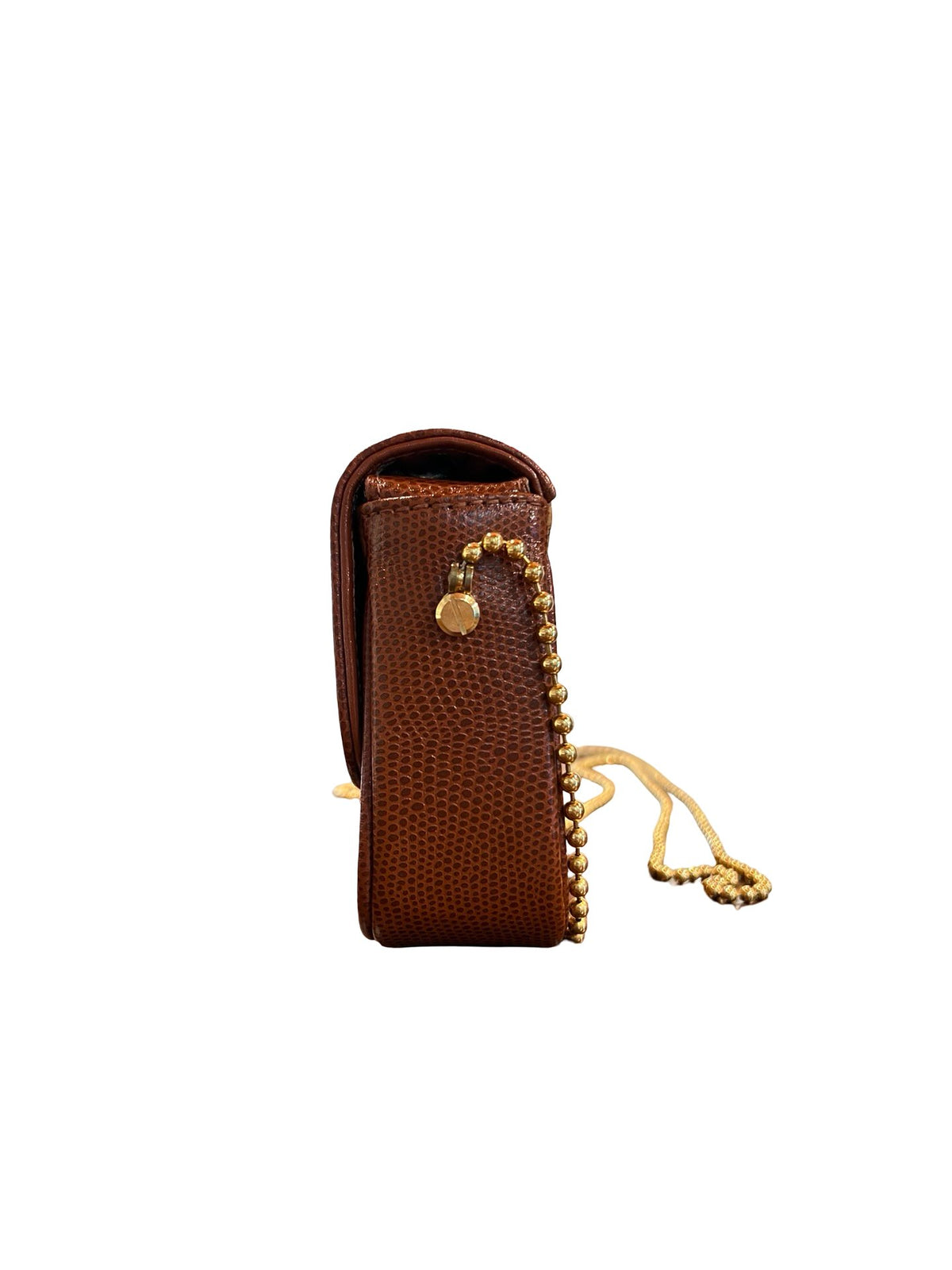 NJ Visetos Canvas Visetos Flap Crossbody Bag Crossbody Bag Cognac, Black Gold Hardware Nj184