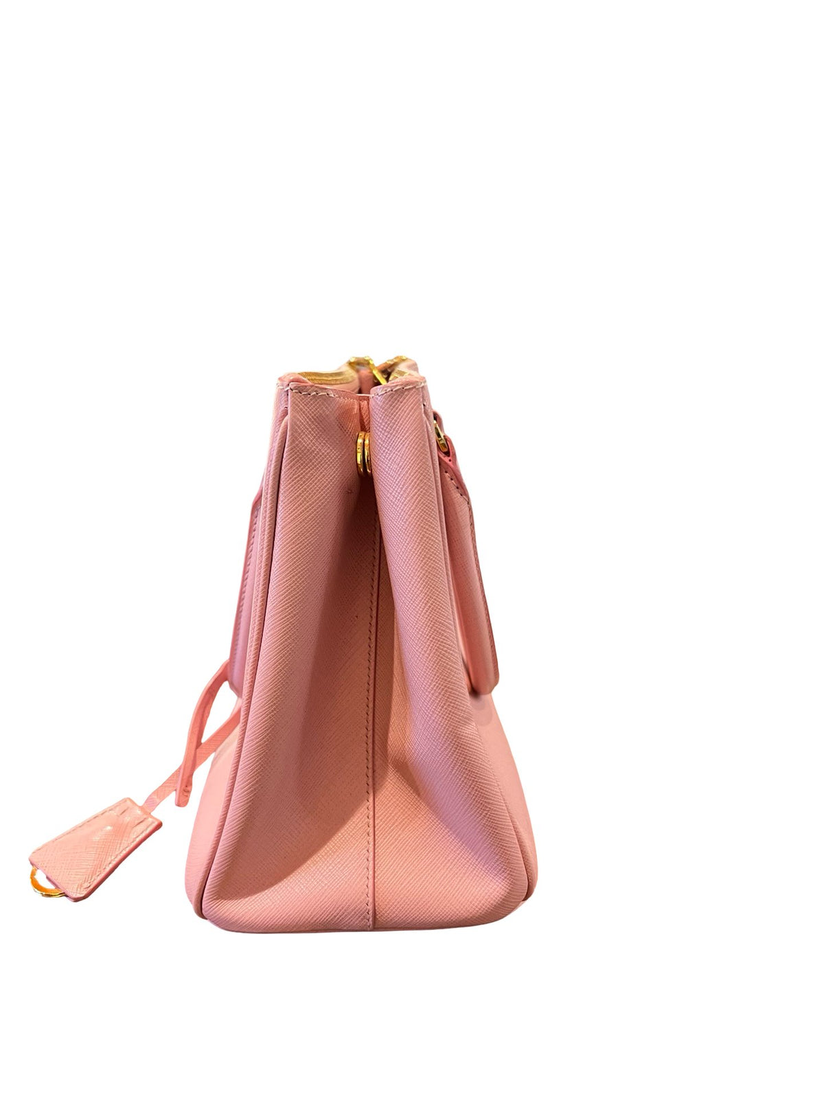 NJ Saffiano Galleria Bag Handbag Pink Gold Hardware Nj180
