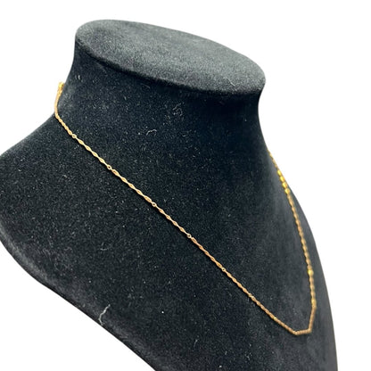 UNBRANDED Accessory 18K Gold Chain Necklace Gold Gold je53