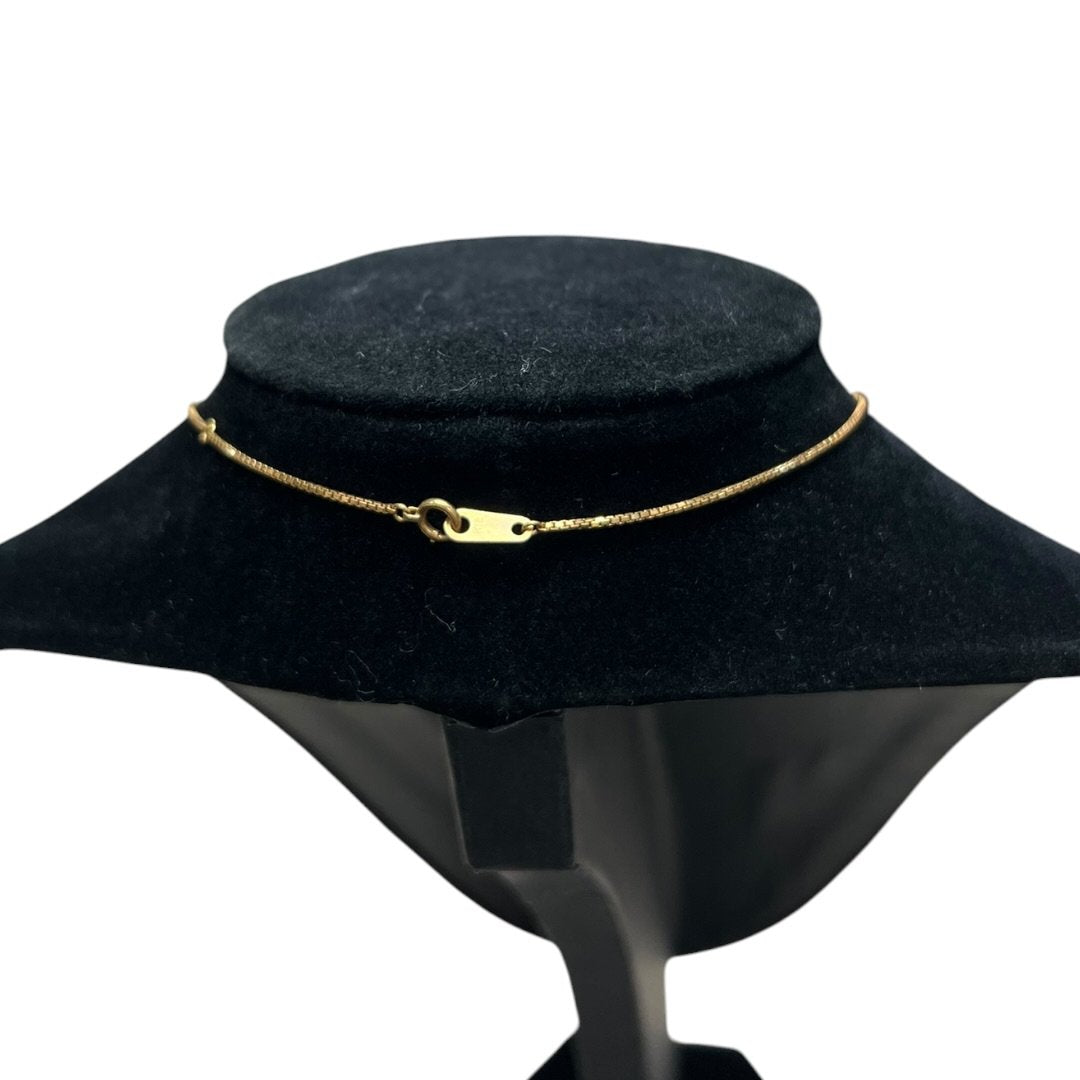UNBRANDED Accessory Gold Coin Necklace Gold, Red Gold-tone Hardware je54