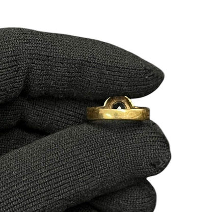 UNBRANDED Accessory 18K Gold, Amethyst Ring Gold, Purple, Clear Yellow Gold Tone je45