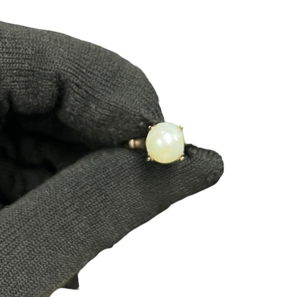 UNBRANDED Accessory 18K Gold, Pearl Ring Yellow Gold, White Yellow Gold je42