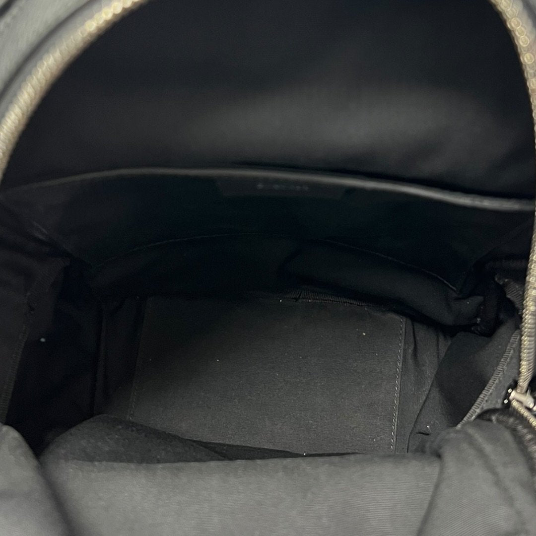 CHRISTIAN DIOR Oblique Canvas Rider Sling Backpack Sling Bag Blue, Beige, Black Silver Hardware Ch2207