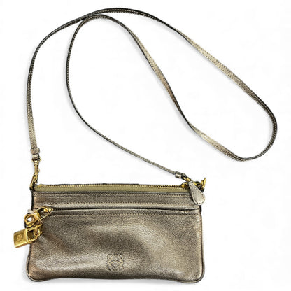 LOEWE Metallic Gold Shoulder Bag LO2086