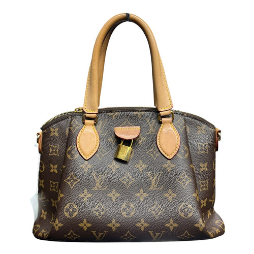LOUIS VUITTON Monogram Turenne PM Handbag Monogram Brown, Natural Gold Hardware LO2294